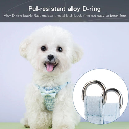Colorful woven fabric, adjustable dog harness & leash