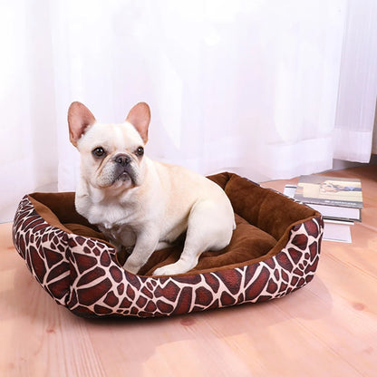 Plush Calming Square Dog Bed