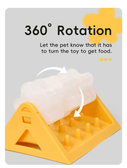 Interactive Slow Feeder Dog Bowl - Puzzle Toy for Anxiety