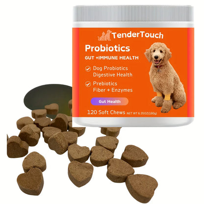 120 Chews - Dog Probiotics for Digestive Support