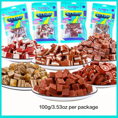 Meat Cubes Dog Treats, Healthy, Easily Digestible