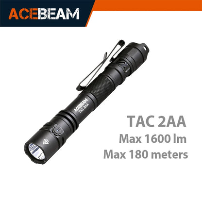 ACEBEAM TAC 2AA LED flashlight 1600 lumen