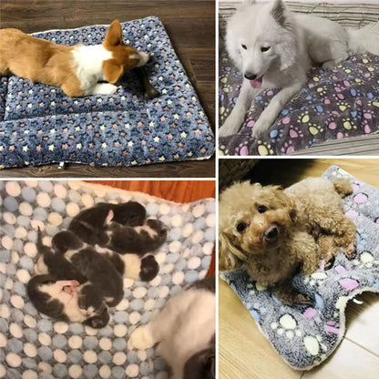Flannel Pet Sleeping Mat Dog Bed