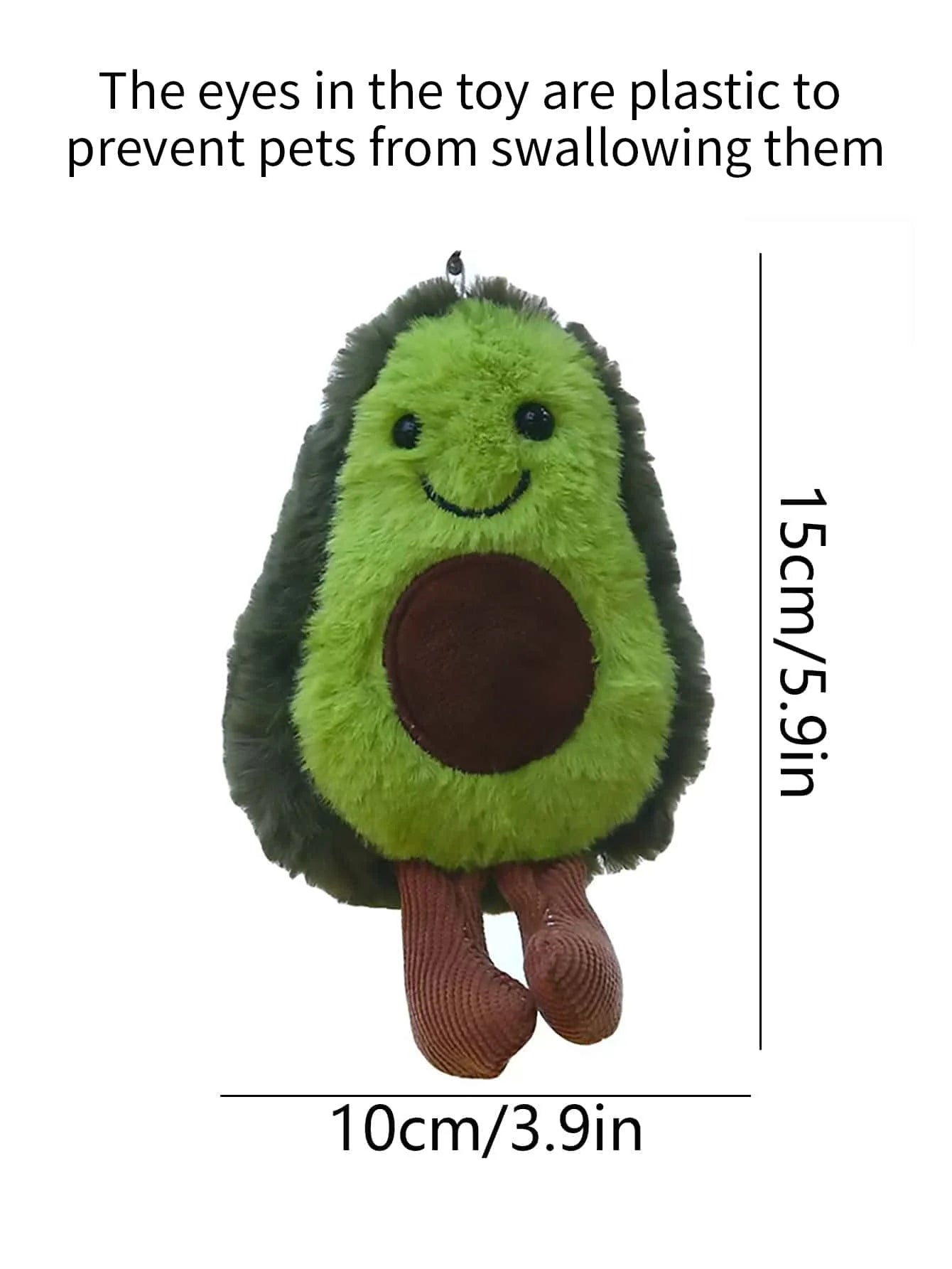 A cute avocado pet plush toy