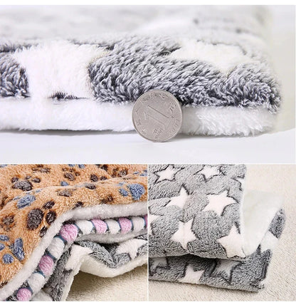 Flannel Pet Sleeping Mat Dog Bed