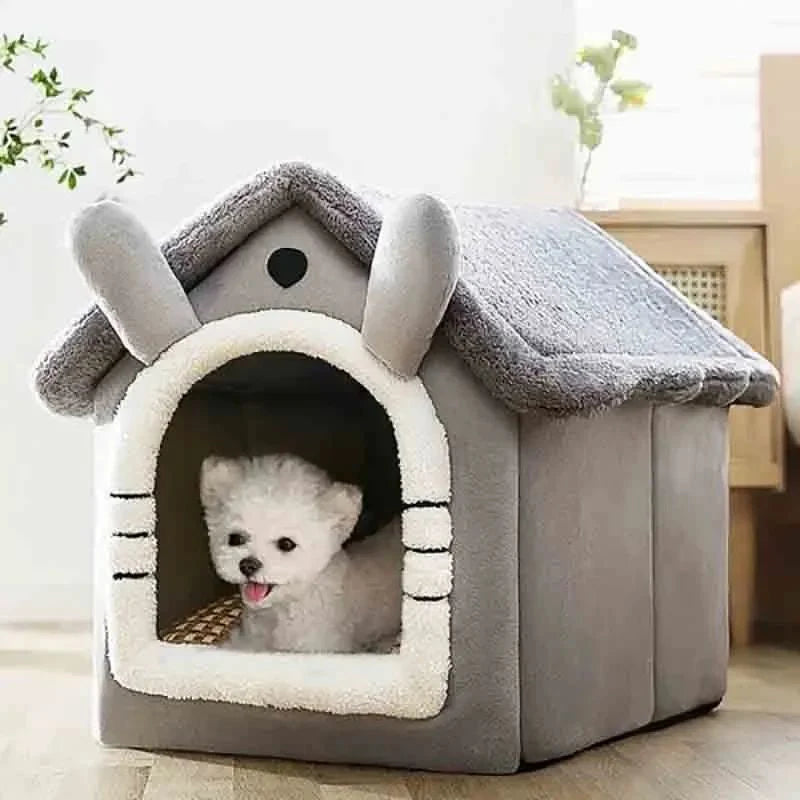 Soft Pet Bed Tent House Dog Kennel