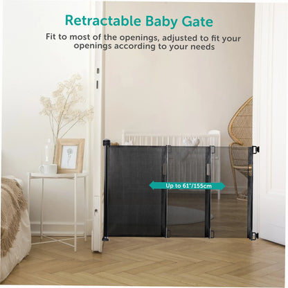 Dog Mesh Fence Retractable Baby Safety Gate