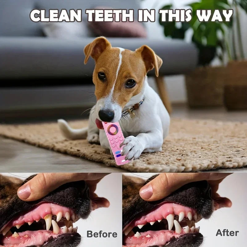 Dog Teething Toy Silicone Remote Control