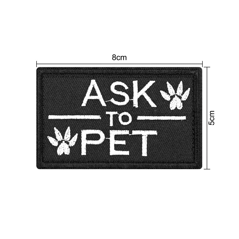 Dog Vest Harness Collar Personalized Patches