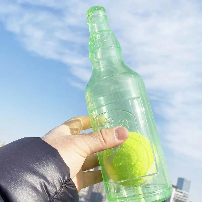 Bite-resistance Beer Bottle with Tennis Ball