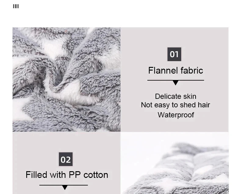 Flannel Pet Sleeping Mat Dog Bed