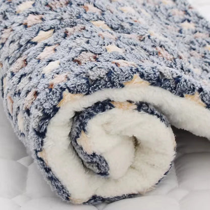 Flannel Pet Sleeping Mat Dog Bed