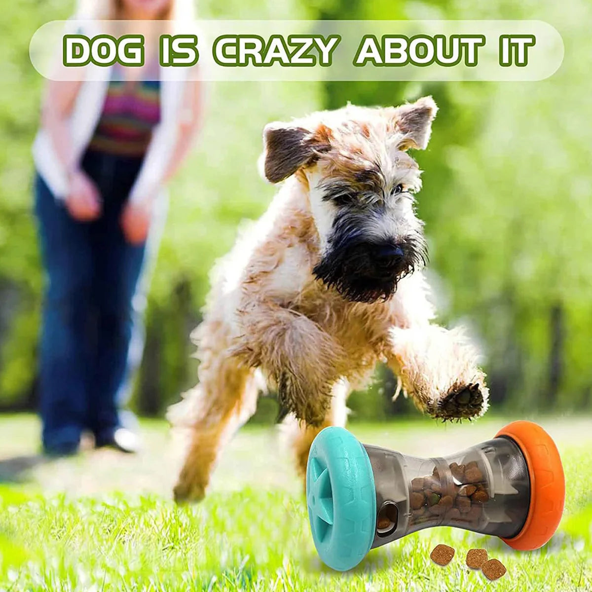 Dumbbell Food Dispensing Puzzle Toys