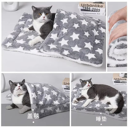 Flannel Pet Sleeping Mat Dog Bed