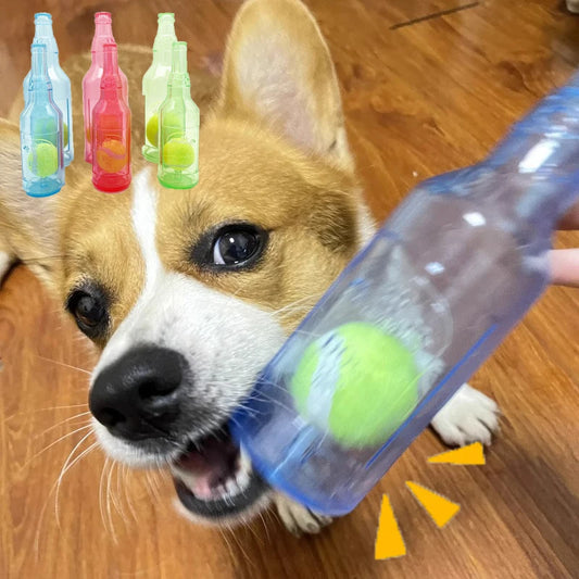 Bite-resistance Beer Bottle with Tennis Ball